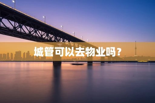城管可以去物业吗？
