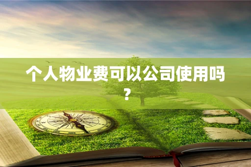 个人物业费可以公司使用吗？
