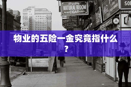 物业的五险一金究竟指什么？