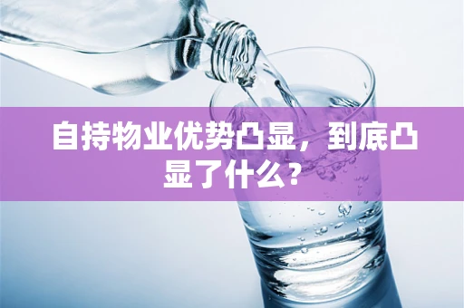 自持物业优势凸显，到底凸显了什么？
