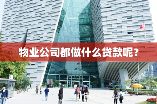 物业公司都做什么贷款呢？
