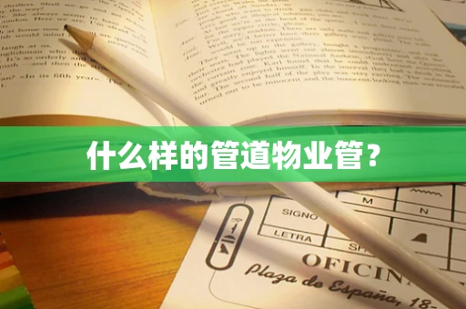 什么样的管道物业管？