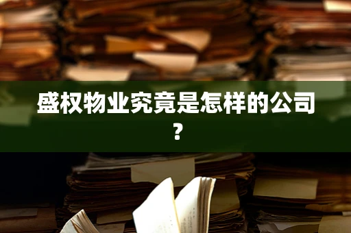盛权物业究竟是怎样的公司？