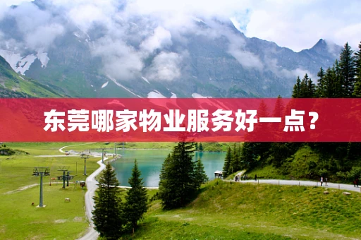 东莞哪家物业服务好一点？
