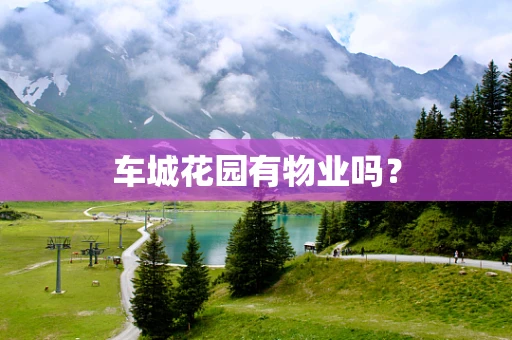 车城花园有物业吗？