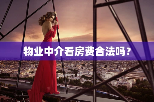 物业中介看房费合法吗？