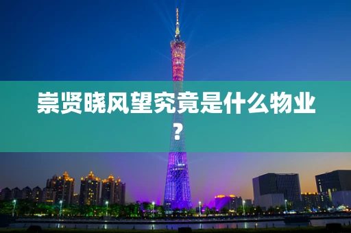 崇贤晓风望究竟是什么物业？
