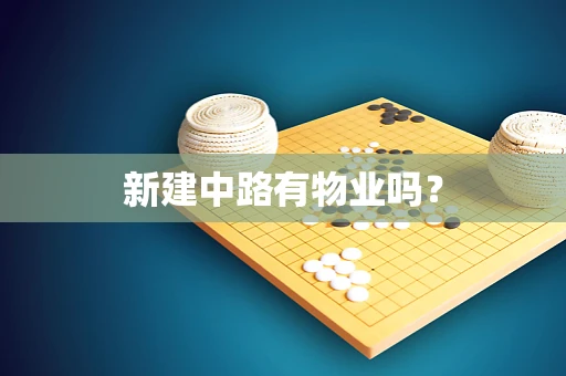 新建中路有物业吗？