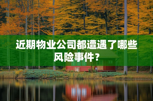 近期物业公司都遭遇了哪些风险事件？