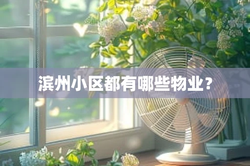 滨州小区都有哪些物业？