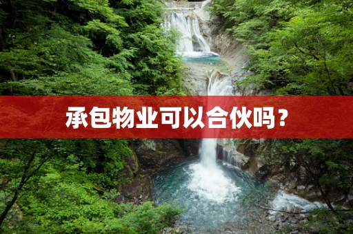 承包物业可以合伙吗？