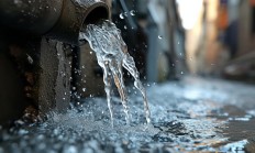 水管裂开喷水要找物业吗？